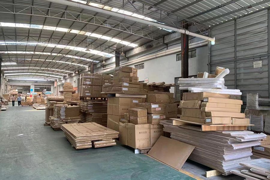 屏风包装组工厂家具生产车间展示(二)封边组车间工厂家具生.