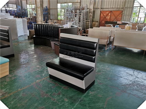 【绒布板式卡座沙发南平松溪县奶茶店家具】- 